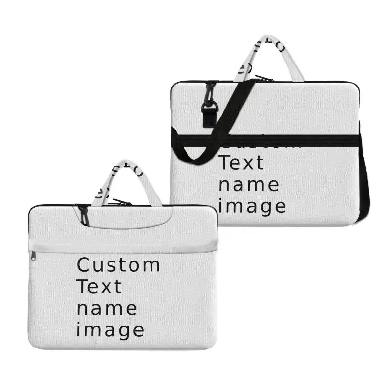 Custom Laptop Bag, Personalized Name Text Print, Multifunctional Computer Briefcase, Waterproof Shoulder Bag, Custom Gift
