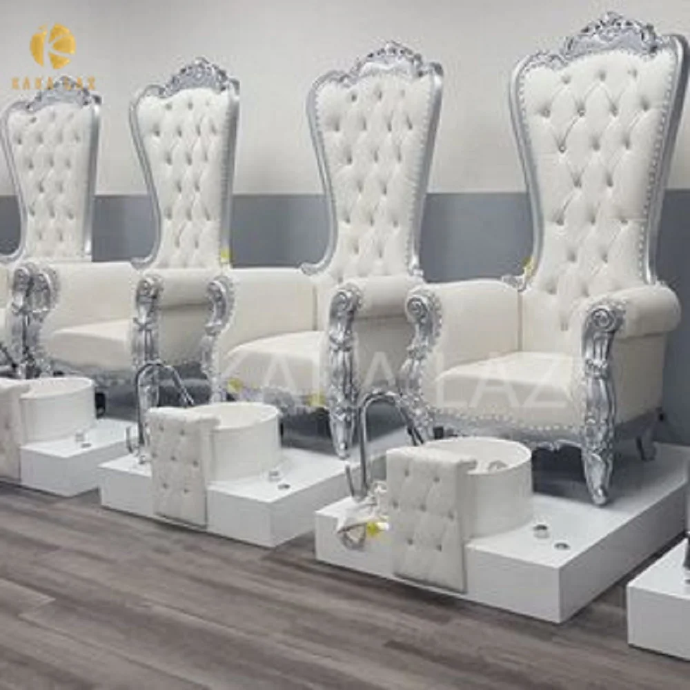 2023 Best-selling Spa Pedicure Chair White Pedicure Chair High Back Massage Chair