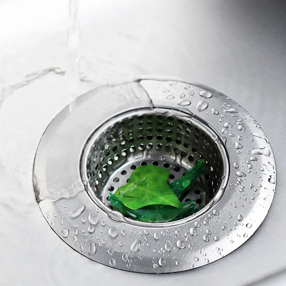 Stainless Steel Sink Drain Filter Mesh Anti-Blocking Floor Drain Strainer Basket for Kitchen Bathroom Hair Catcher Clogging