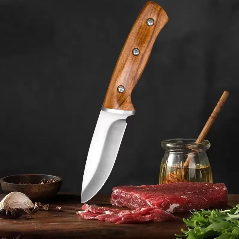 Handmade Forged Kitchen Knife Boning BUtcher Knife Stainless Steel Meat Cleaver Chef Knives for CookingTools Fruit Knife 1pcs - view 2