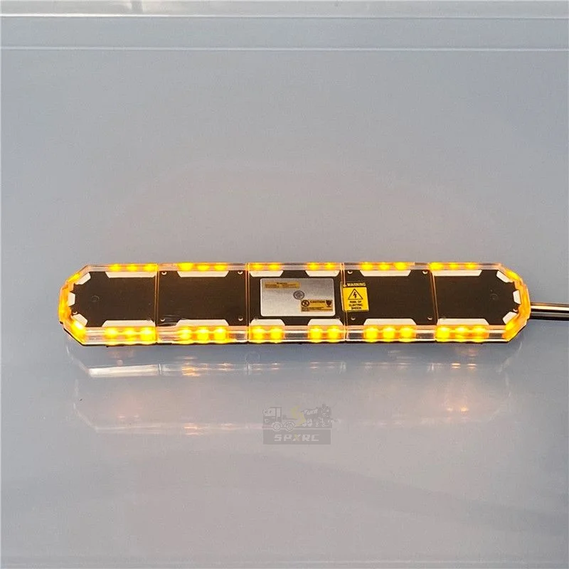 LED Red/blue/yellow Warning Lights Engineering Dome Light for 1/10 1/14 Crawler Car Tamiya RC Truck SCANIA 770S VOLVO BENZ MAN