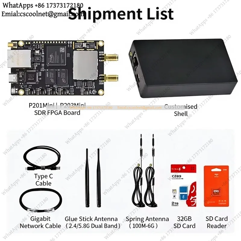 for PZSDR Mini P201 P203 Software Defined Radio RF Demo Board ZYNQ7020 ADI AD9361 OpenWifi AD9363 Pluto Development Board