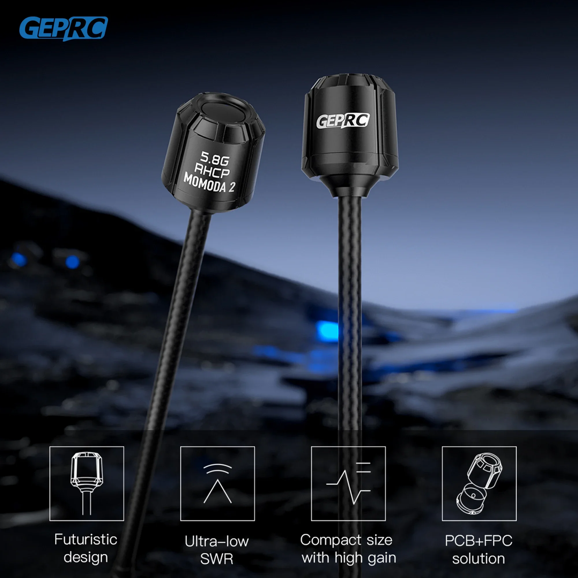 GEPRC Momoda2 5.8G Antenna Long Version Suitable DIY RC FPV Quadcopter Drone Freestyle 5.3GHz 6GHz RHCP LHCP Accessories Parts