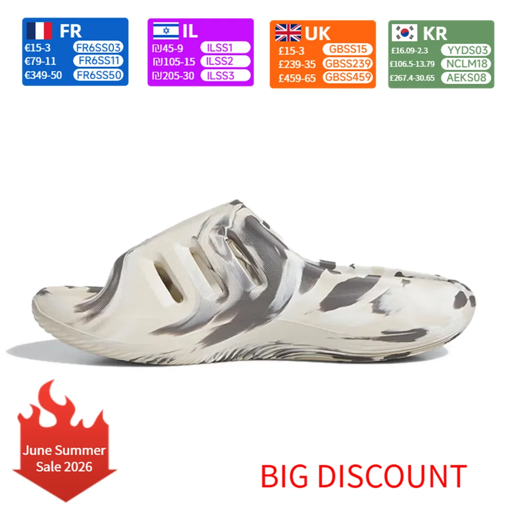 

adidas Originals AdiFOM INFINITY Comfortable Non-Slip Flip-Flops Unisex Core White/Gray JH8018