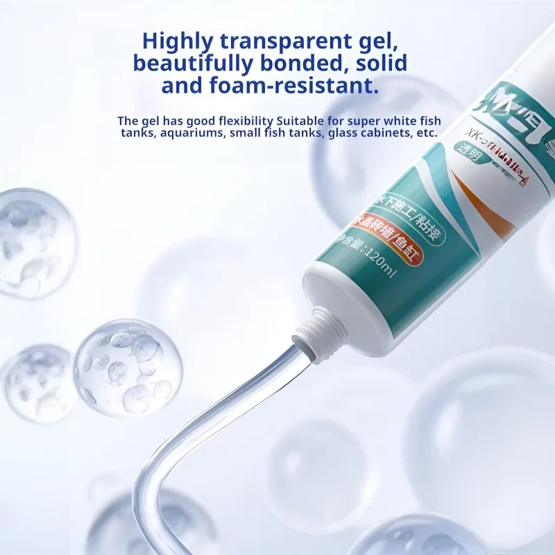 60/120ml Underwater Adhesive Sealant Harmless To Fish Aquarium Repair Strong Bonding Waterproof Leakproof for Underwater Bonding