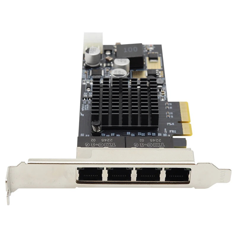 Adattatore server PCI-E PoE Gigabit 802.3at a 4 porte UOTEK IEEE 802. 1q ID VLAN etichettato UT-N704-POE