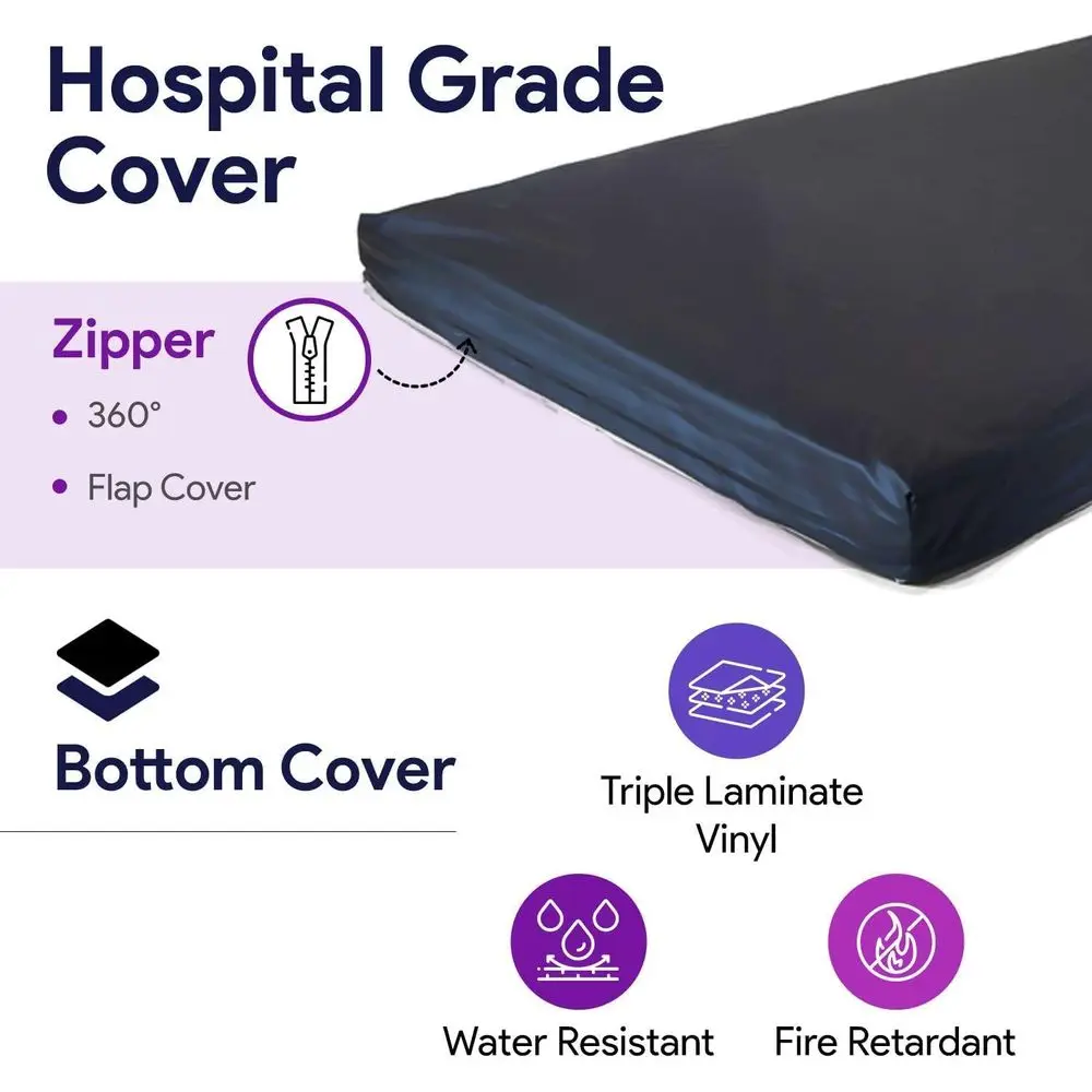 مرتبة إسفنجية عالية الكثافة لمرضى البارياتري - تخفيف الضغط ومنع قرحة السرير - 48x80x6