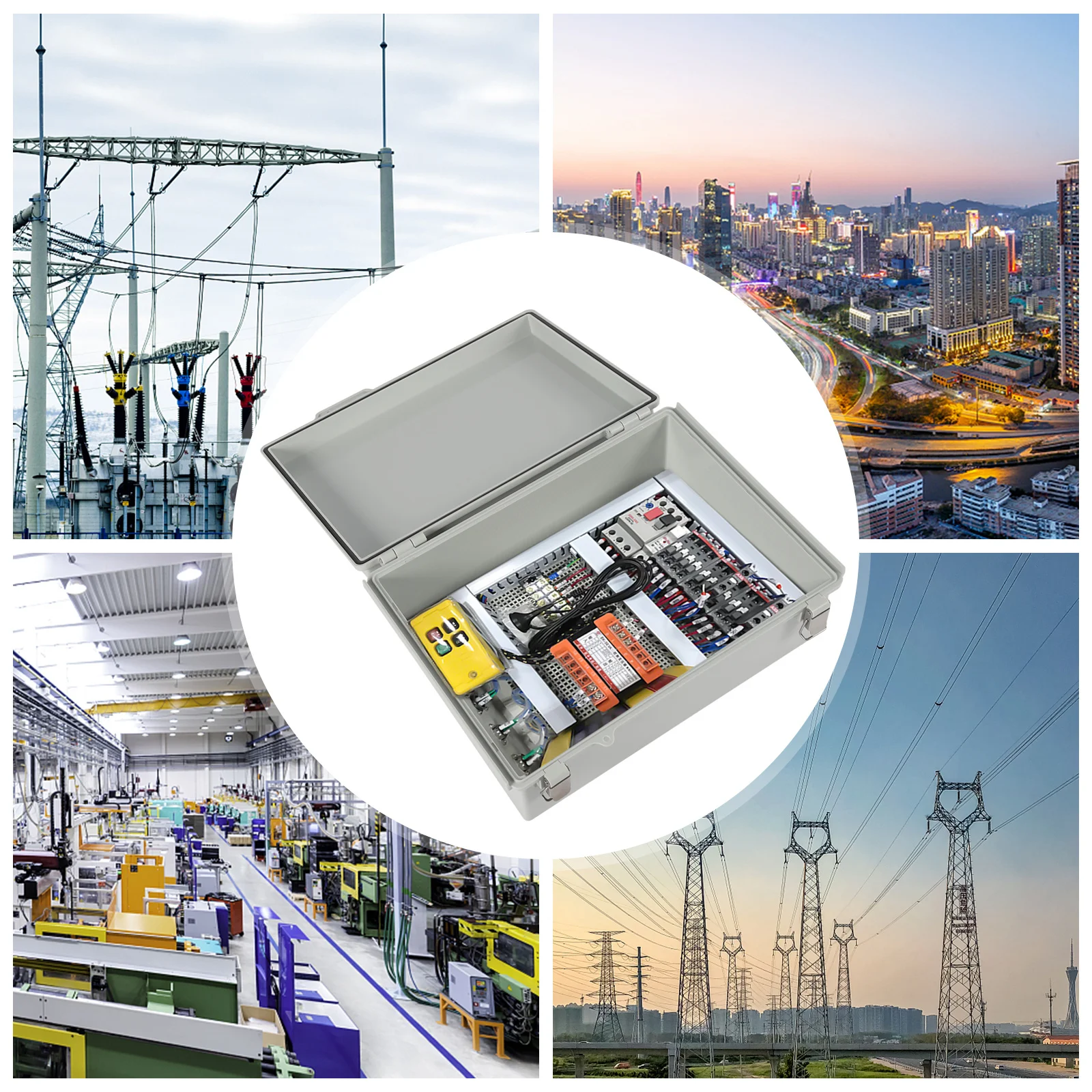 配電ボックス 15 "x11" X5.1 インチ グレー カバー