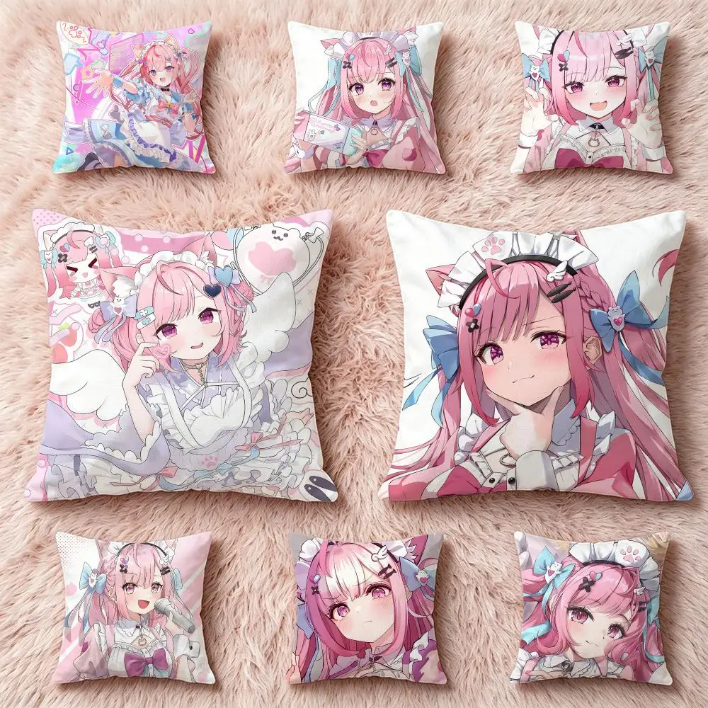 IP Yuuki‑Sakuna Cushion Cover Pillow Short Plush Pillow Cute Simple Style For Living Room Bedroom Birthday Gift