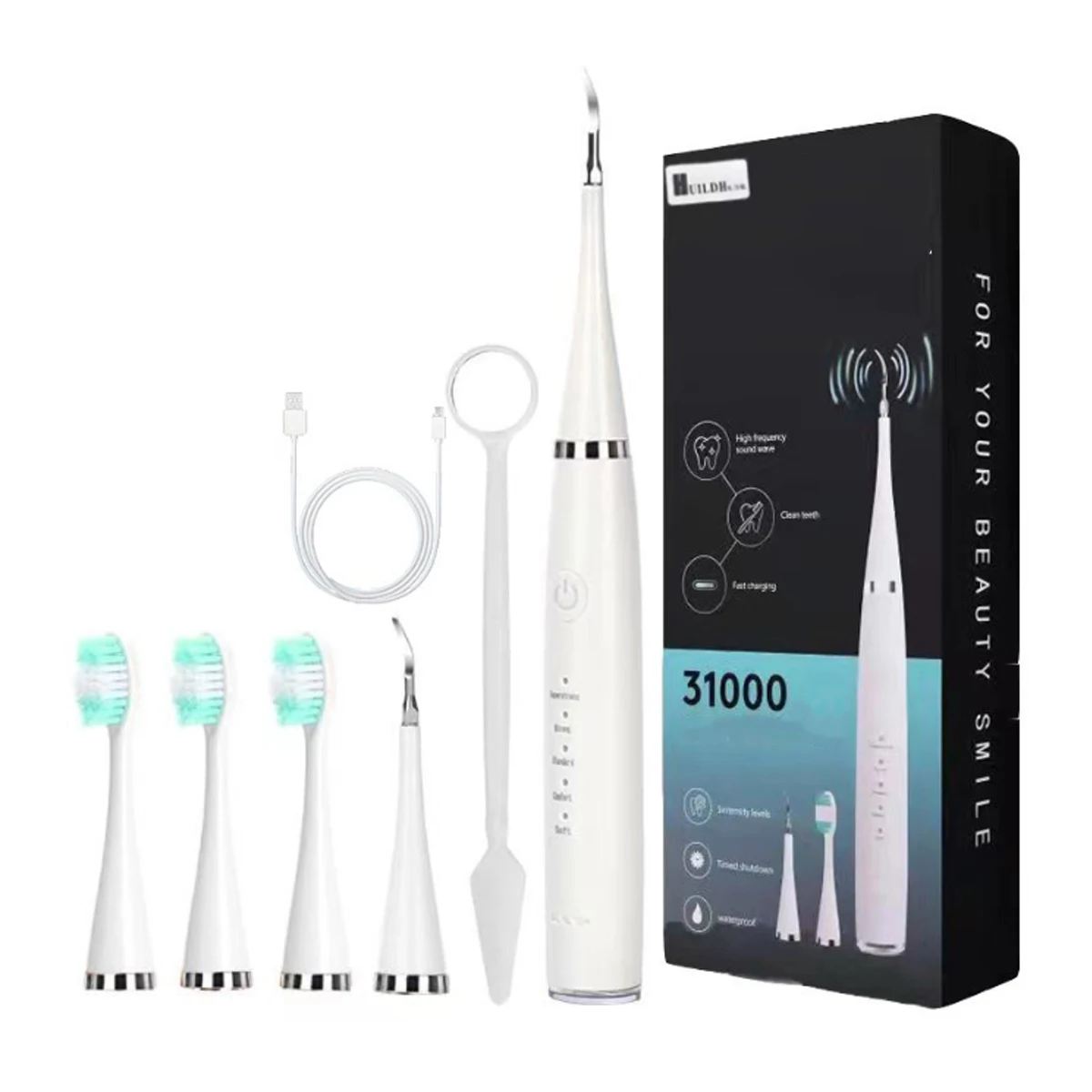 

Бытовая высокочастотная вибрационная электрическая зубная щетка Ирригатор полости рта Инструмент для отбеливания зубов Дезодоратор Чистка и уход за зубами