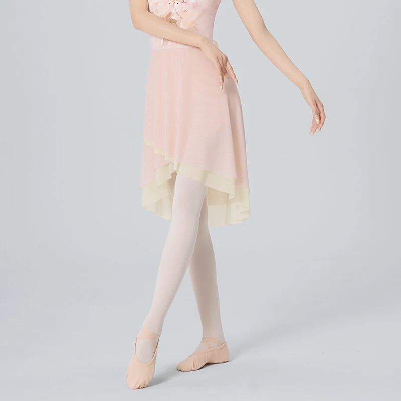 تنورة رقص للبالغين من Ivoogle للسيدات والفتيات، توتو برباط مزدوج اللون، شبكة ناعمة للفتيات البالغات