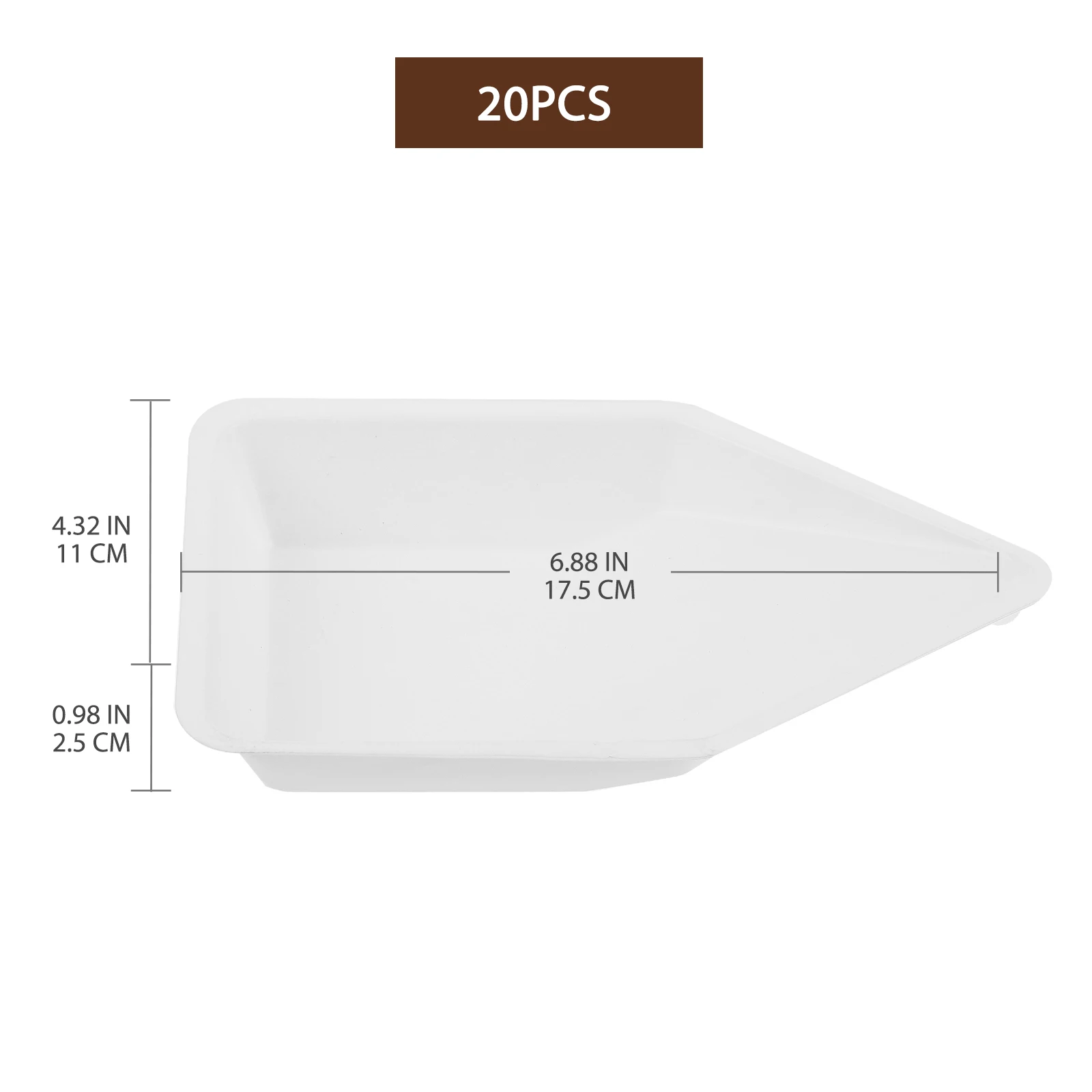 

10pcs Plastic Weighing Boat Anti-Static Lightweight Food Safe Disposable Mixing Measuring Liquids Powders Easy Stack Lab