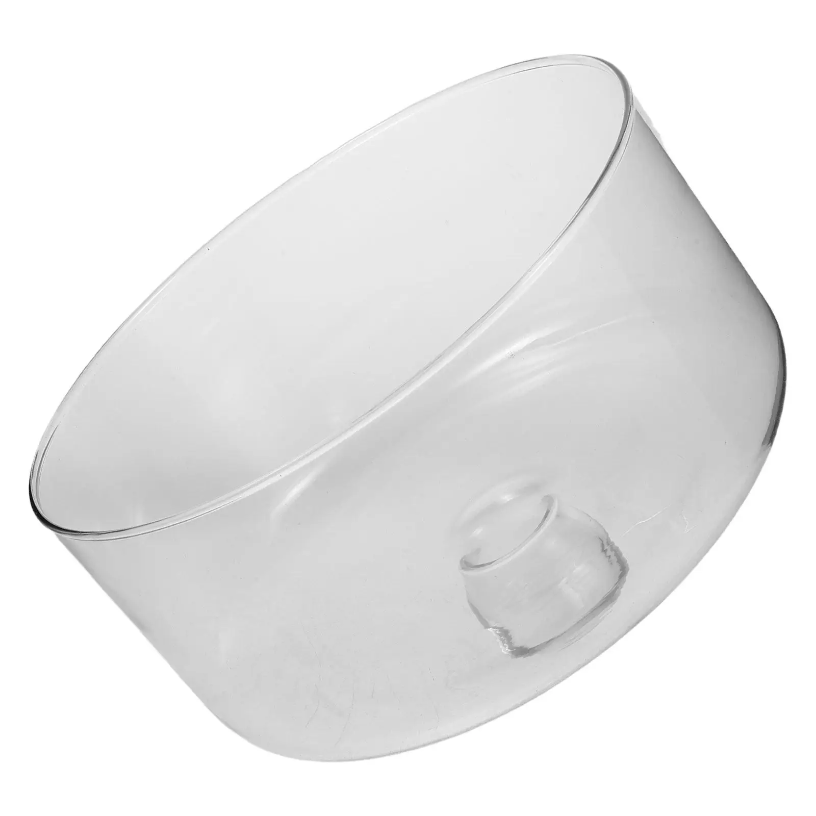 Glass Cake .5 Clear Round Crystal Dessert Cloche Transparent Cake Cover Lid for Kitchen Bakery Table Counter Freshness