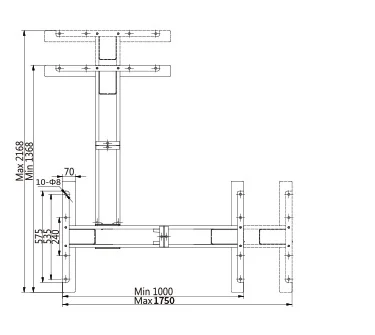 Dark Storm Style Electric Competition Style Household Desk Integrated Electric Lifting desk frame adjustable height