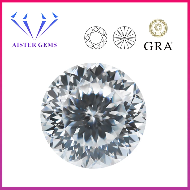 100 Faces Cut Moissanite Loose Stones 0.5-5.0ct D Color Russian Bird's Nest Cut Moissanite Diamonds Stone With GRA Certificate