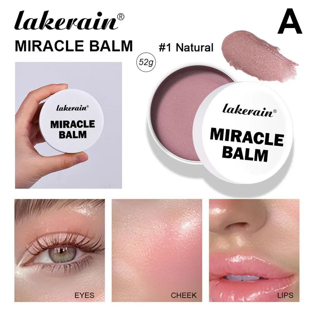 Hydraterende Miracle Balm Face Highlight Concealer Bevat vitamine E Cream Blush Gezichtsmake-up Stralende afwerking Hydraterende romige