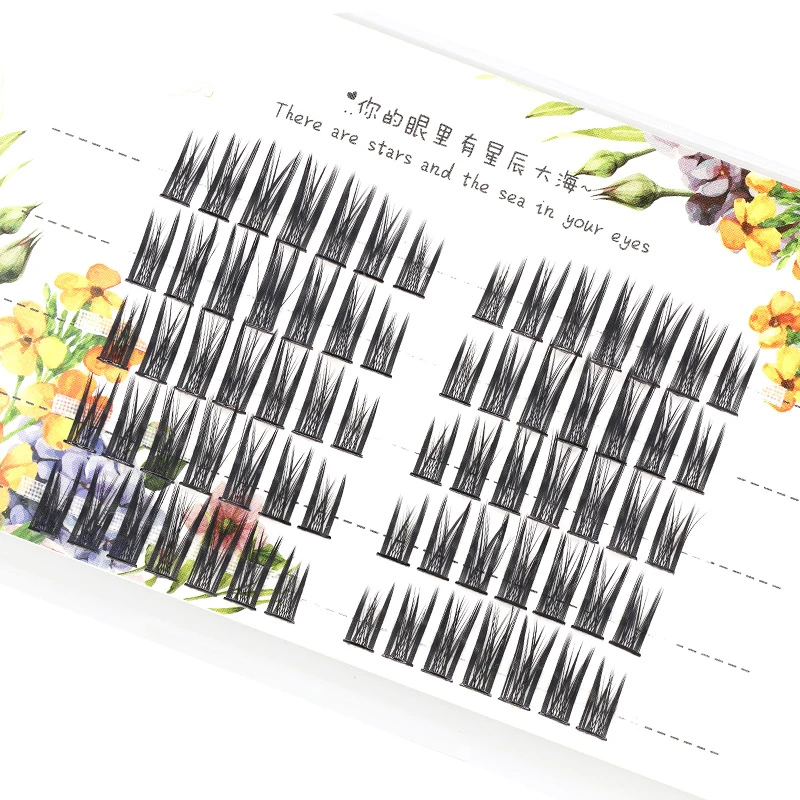 Nieuwe Kleine Duivel Cos Stage Valse Wimpers Natuurlijke Simulatie Enten Enkele Cluster Wimpers Extend Makeup Beauty Tools