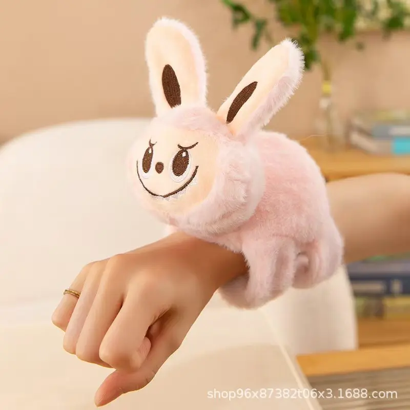 Kawaii Animal Panda Capybara Fox Wristband Plush Doll Toys Soft Wrist Band Christmas Gifts