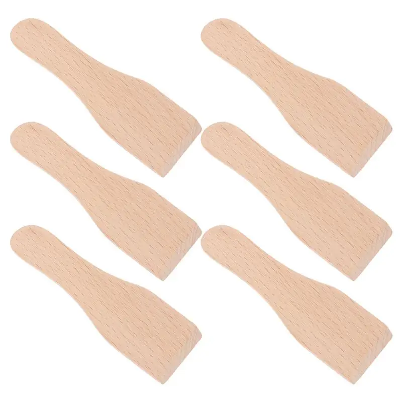 

6Pcs Wood Spatula Spreader Butter Scraper Cream Cake Spatulas Raclette Spreading Frosting Icing Turner Shovel Kitchen Utensils