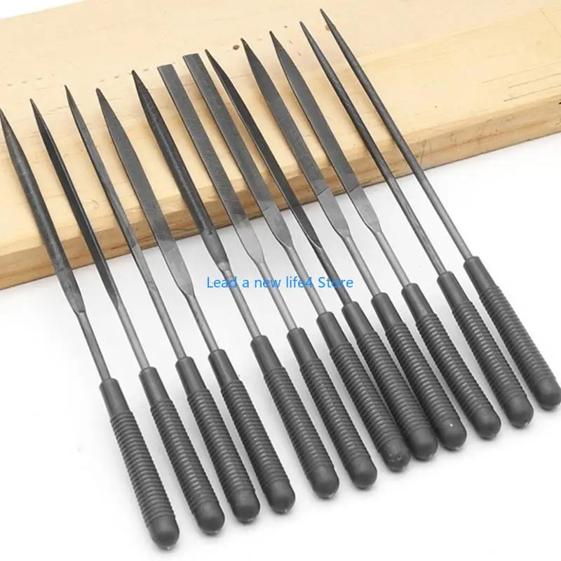 Y55E 12pcs Arquivo metal duro metal 160 mm