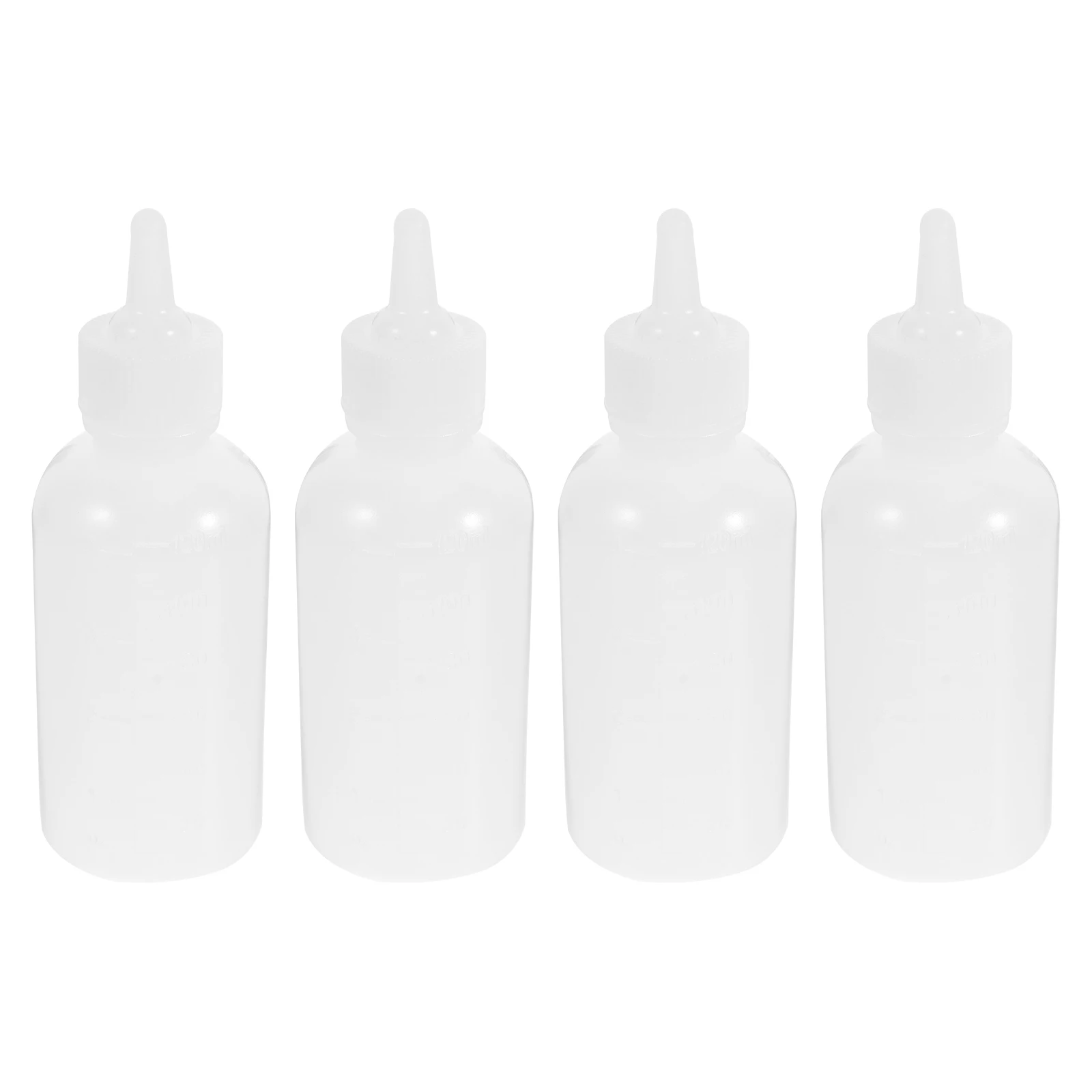 

4 Pcs Pet Nursing Bottle Silicone Feeding Small Cat Milk Dog Reusable Nurser Light Weight Portable Outdoor Scale Line Safe Baby