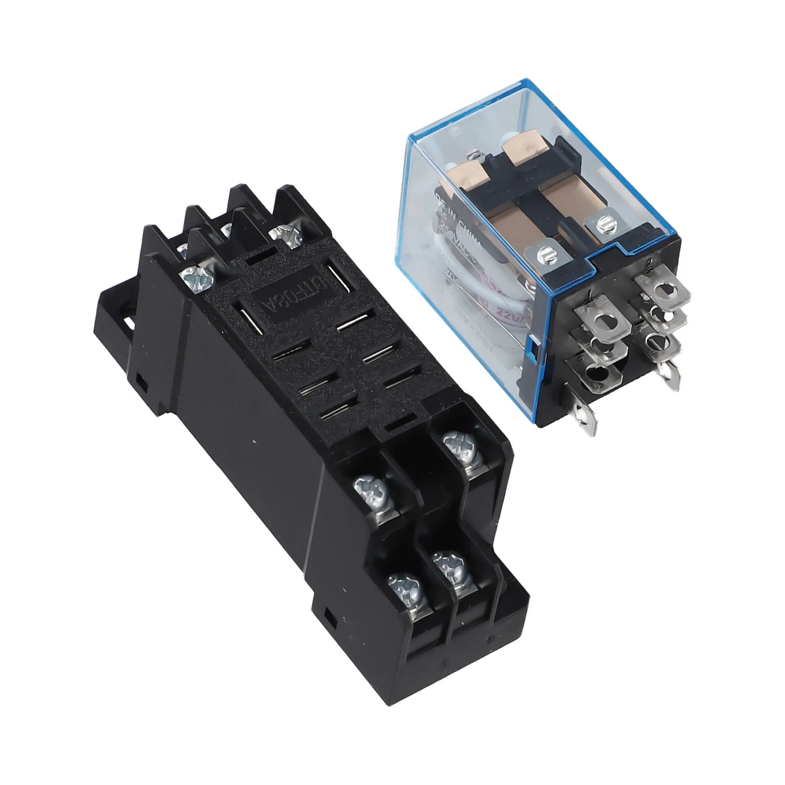 10A Relay 220VAC 240VAC Relay For Electrical Projects High-purity Copper Coil Mechanical Durability For DTF08A Relay Base