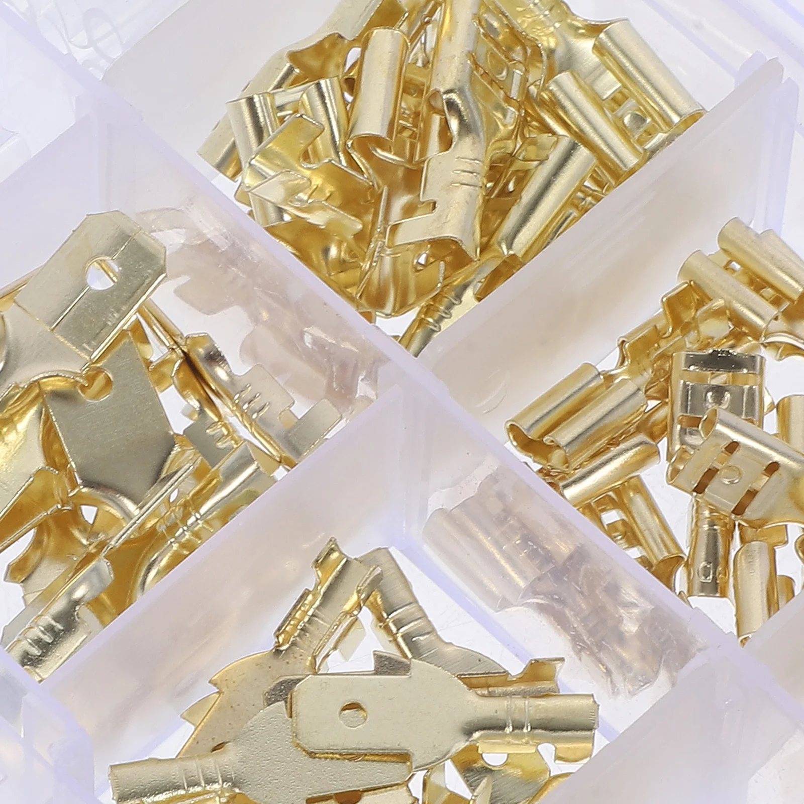 

1 set 1 Set Spade Connectors Terminal Crimp Wire Terminals For Car Audio Speakers Quick Disconnect Crimp Connector Assortment