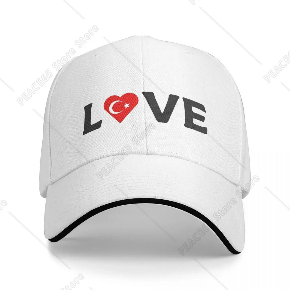 

LOVE Turkey Baseball Cap Hunting Camping Sunscreen Trucker Hat Men Women Casual Custom Logo Snapback Cap