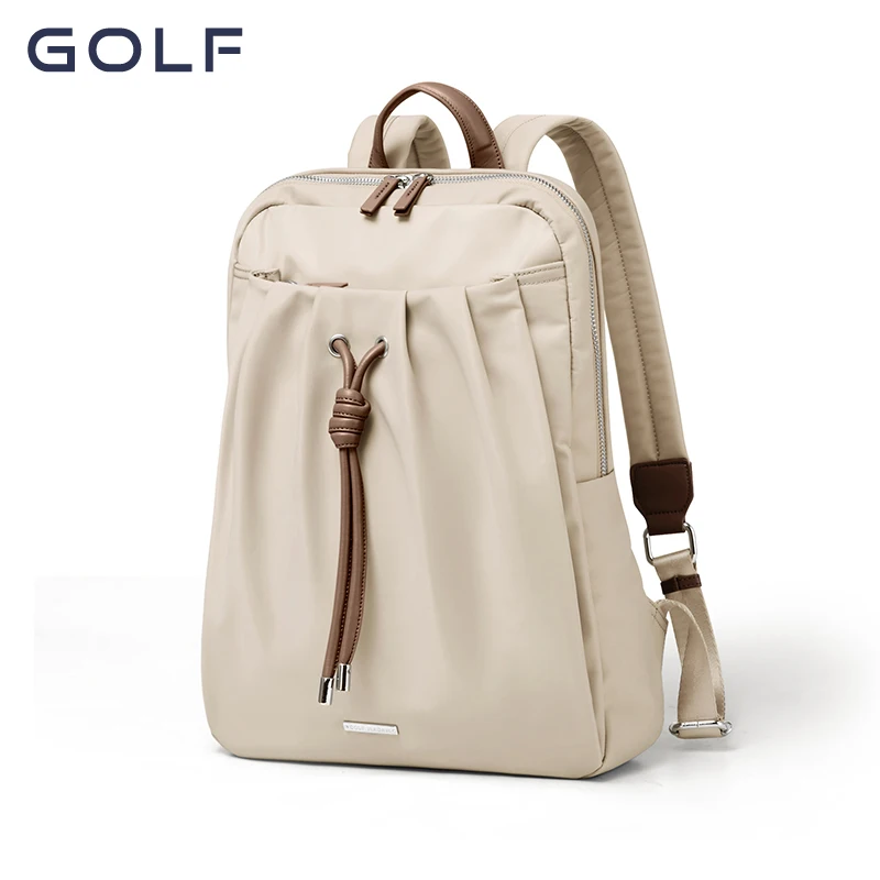 Golf backpack female 2023 new Korean version of tide schoolbag Oxford canvas small backpack for college students