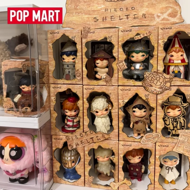 POP MART Hirono Shelter Series Blind Box Toys Kawaii Anime Action Figure Cartoon Model Surprise Box Gift Mystery Box