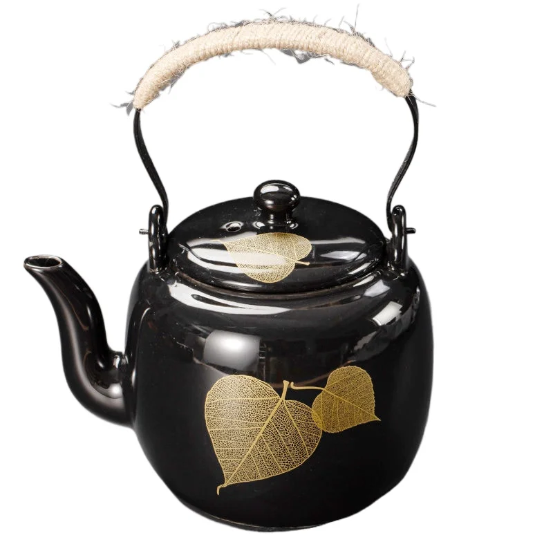 

800ML ceramic teapot with filter, Chinese retro teapot for home use