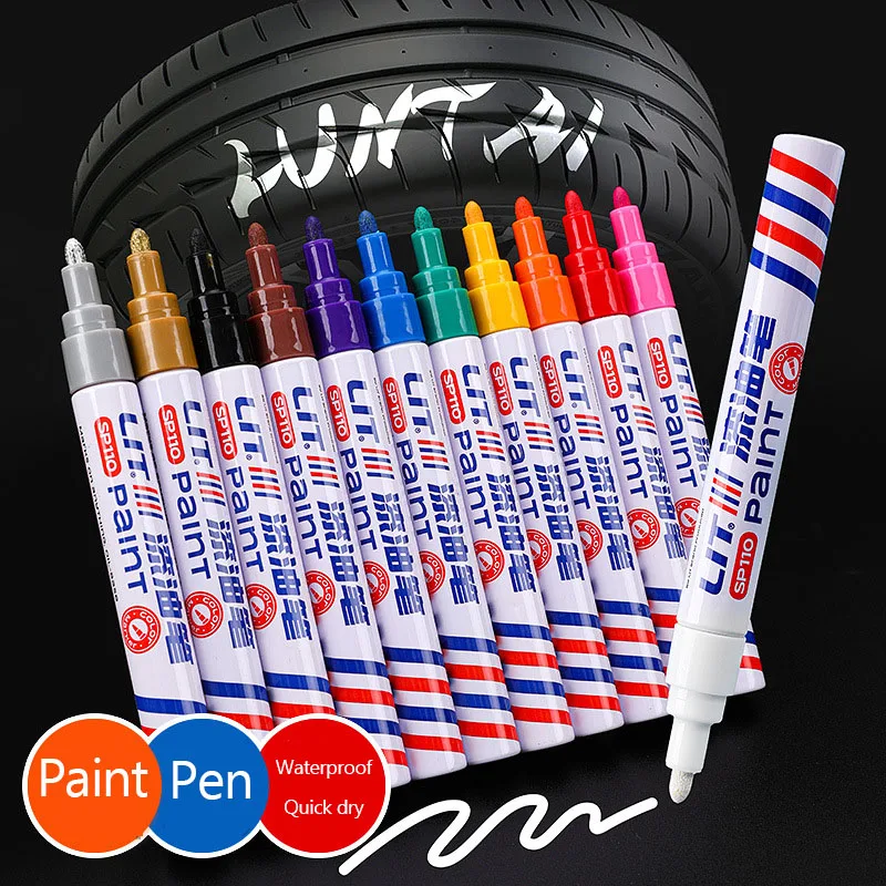 

Car Scratch Repair Paint Pen Quick Dry Touch Up Paint Repair Pen Waterproof Wheel Tyre Marker Auto Scratch Remover Painting Pen