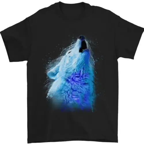 

Wolf Watercolour Mens T-Shirt 100% Cotton