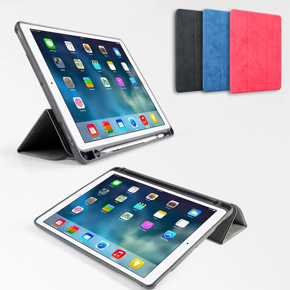 Case with soft Pencil Holder For iPad Air 1 Air 2 Pro 9.7