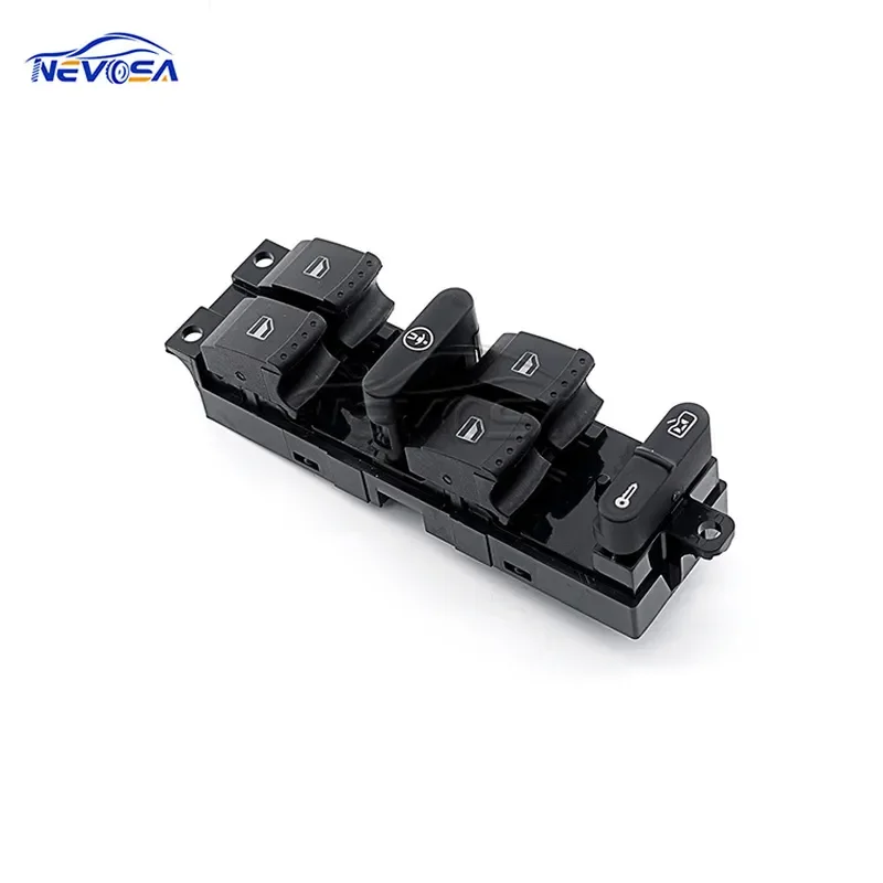 For VW Jetta Golf Passat Window Switch 1J4959857B Electric Glass Lift Control Button Master Power Regulator