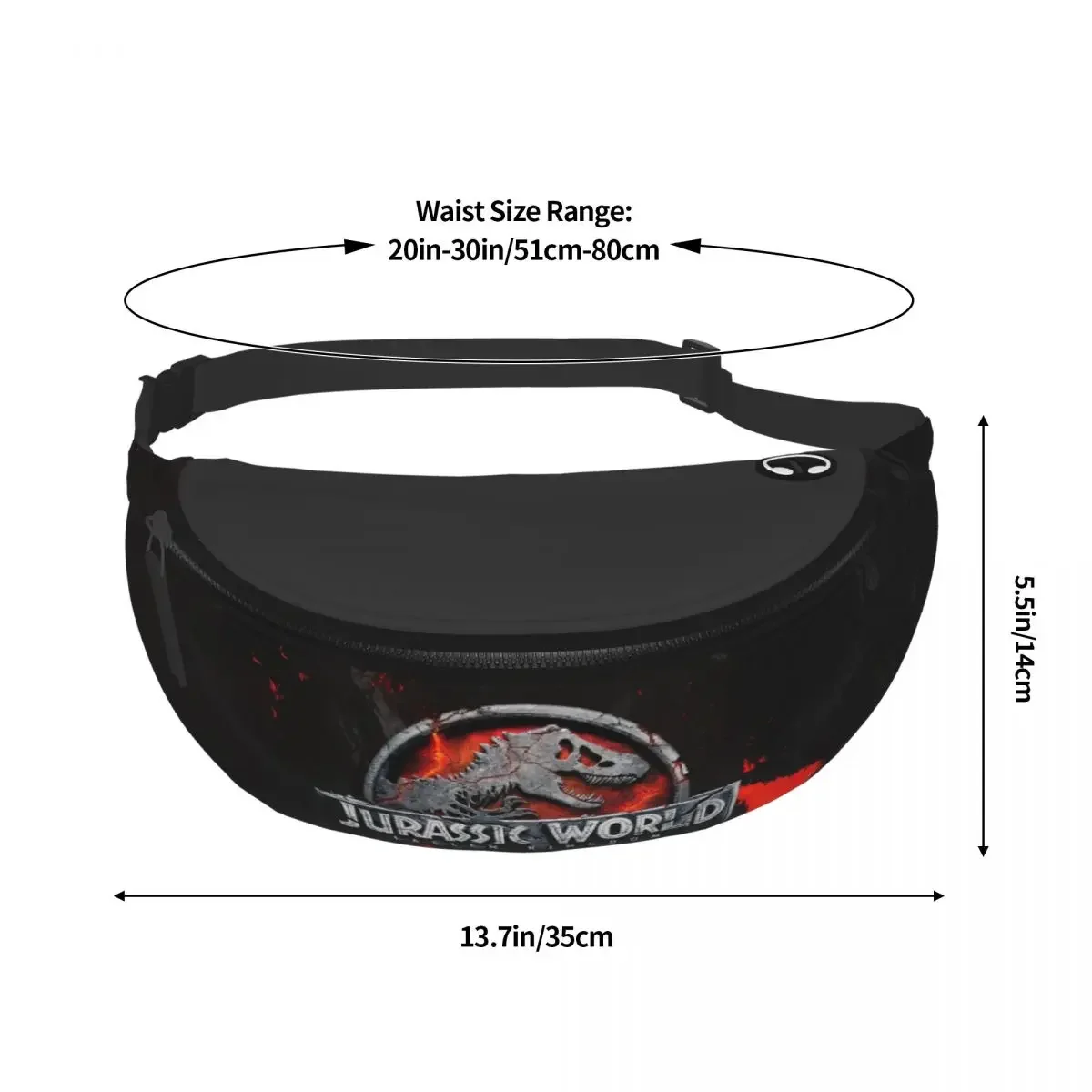 Personalized Fanny Pack for Women Men Fashion Sci Fi Dinosaur Crossbody Waist Bag Traveling Phone Money Pouch