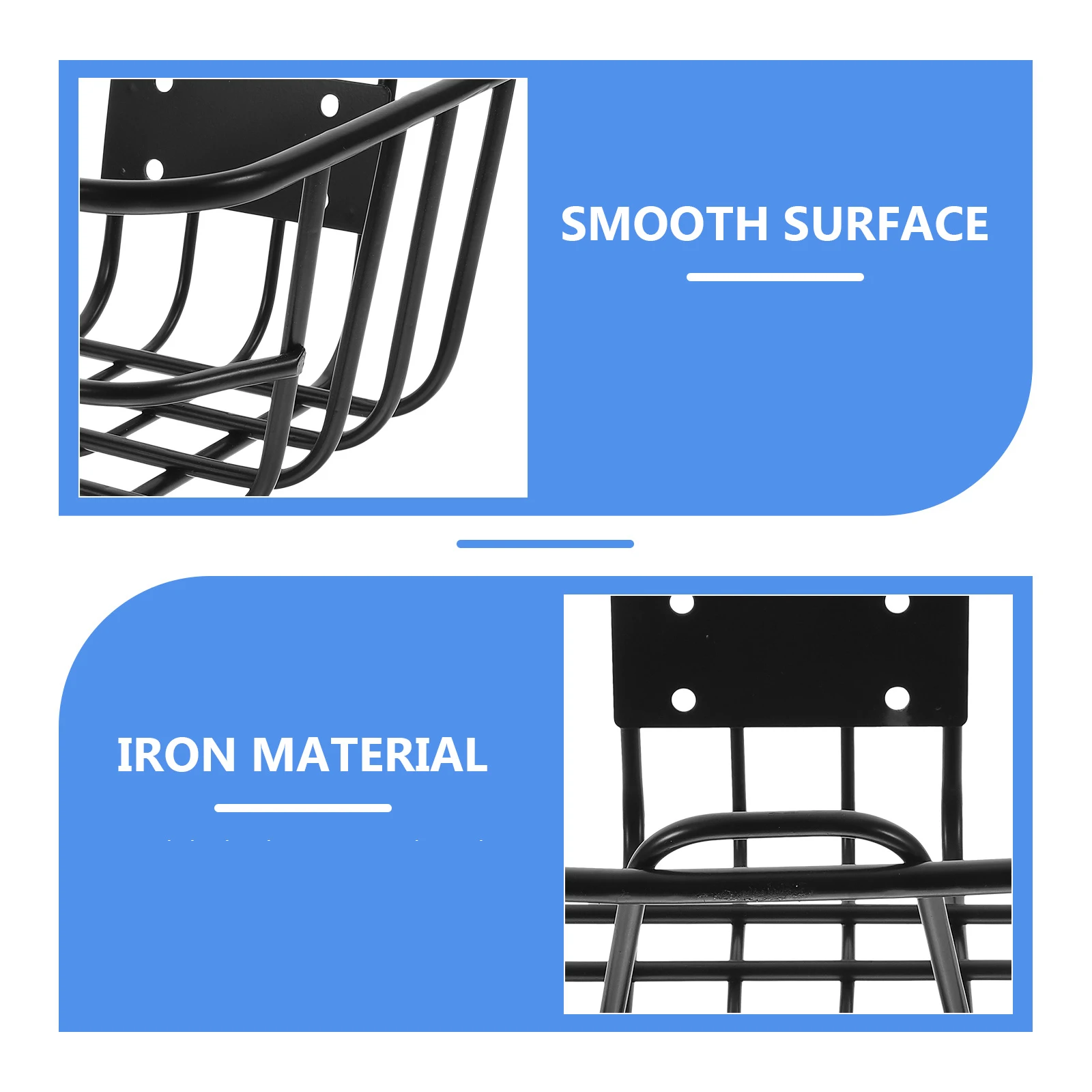 

Large Capacity Bike Basket Black Kids Bicycle Front Removable Handlebar Child Waterproof Stable Cycling Supplies for Bike