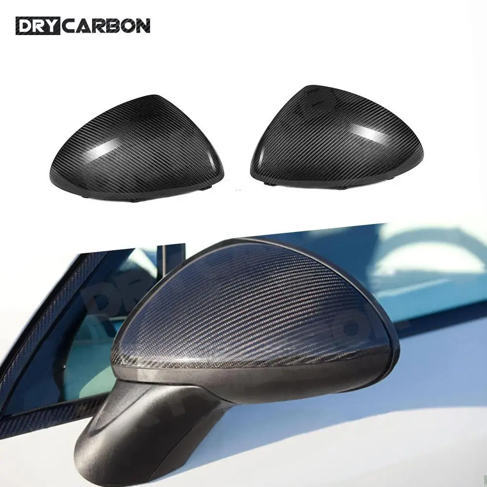 

Rearview Mirror Cap Trim Door Side Shell Covers Stickers Dry Carbon Fiber For Porsche Cayenne 958.1 2011 2012 2013 2014