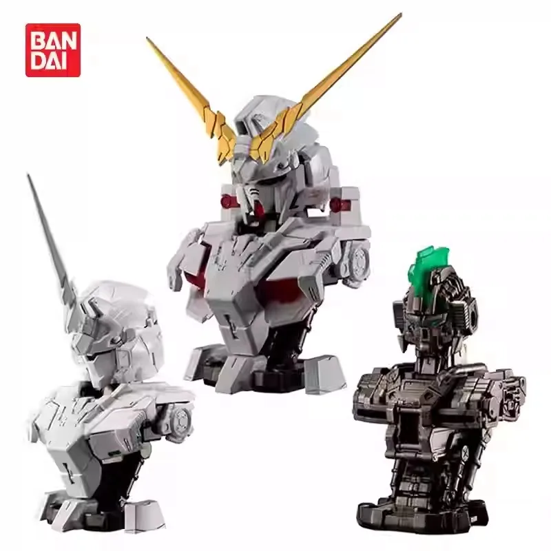 

Bandai Genuine 3Pcs Gashapon MSメカニカルバストDX ユニコーンガンダム RX-0 Unicorn Gundam Assembly Model Kit Toys Collectible Gifts For Children