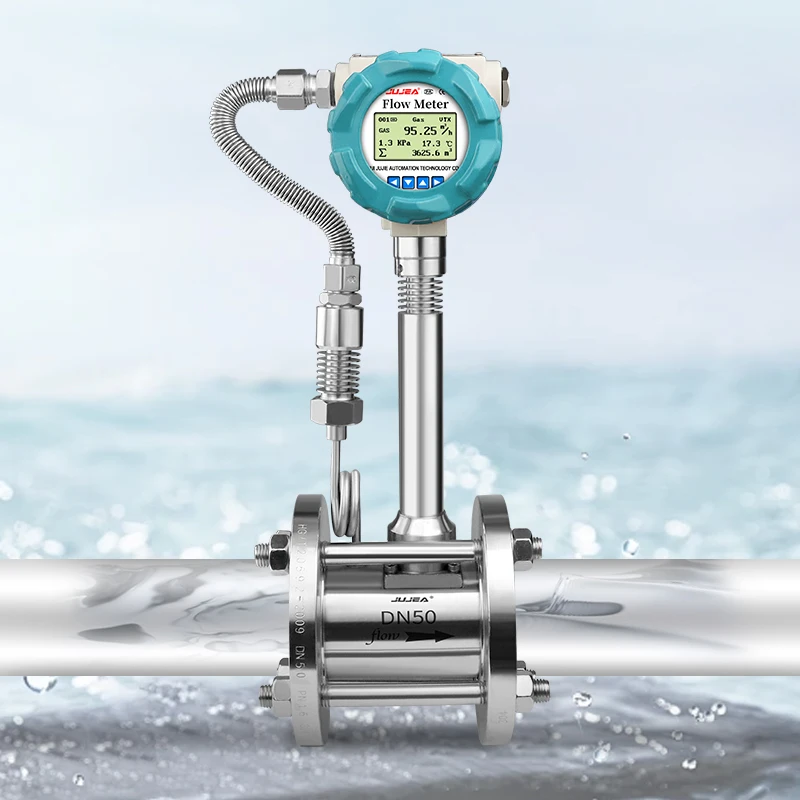 High Temperature Vortex Flowmeter Gas Liquid Flowmeter  Natural Gas Steam Flow Meter