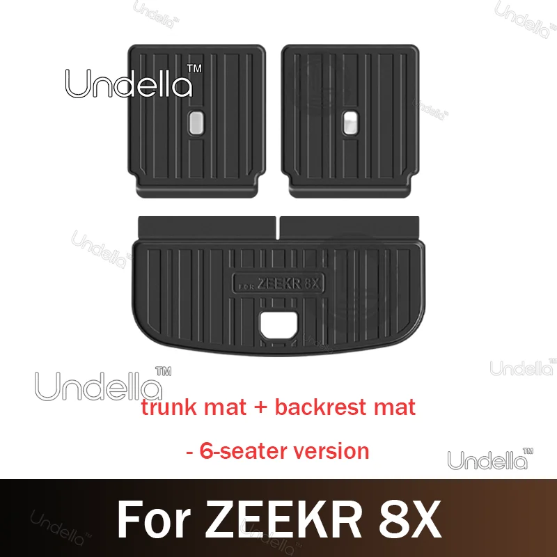 For ZEEKR 8X 2026 2027 TPE Cargo Mat Trunk Liner Rear Back Protector Waterproof All Weather Cargo Floor Mat Interior Accessories