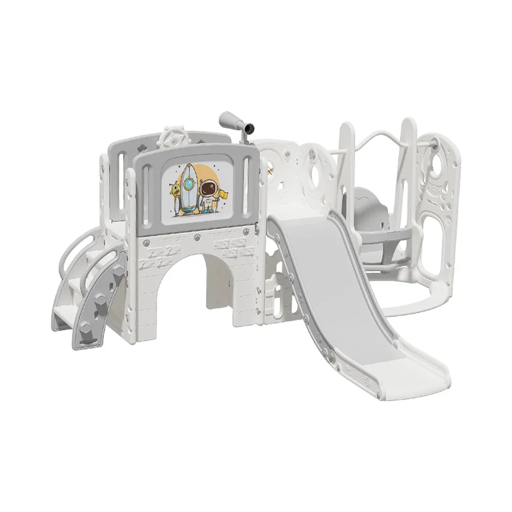 Children's Space Rocket Slide & Climb Combo Home Playground