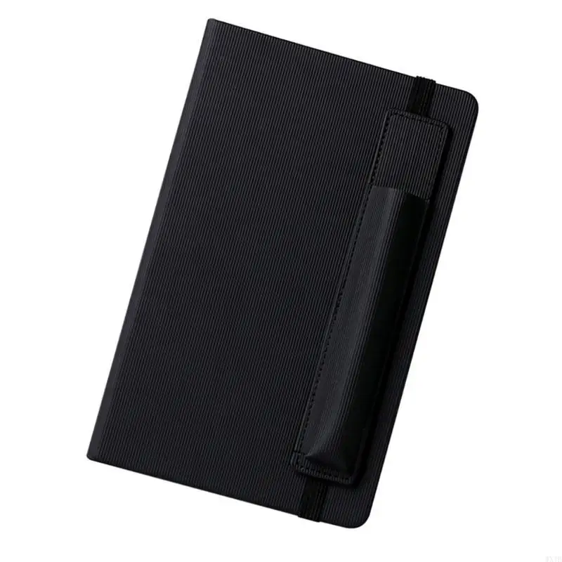Pocket Notebook Small Planner Notepads with Elastic Bands Pen Holder Lined Page 