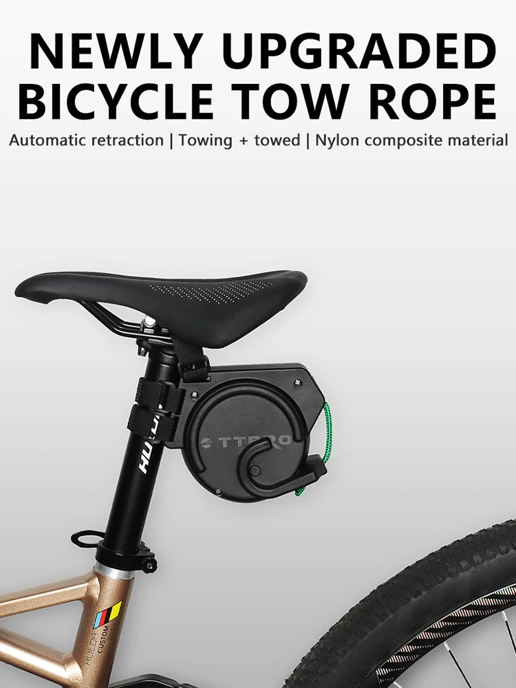 AliExpress UK TTPRO Bicycle Tow Rope MTB Bike Flexible Retractable Bike Tractor Parent-Child Pull Rope Towing Trailer Outdoor Cycling Tools