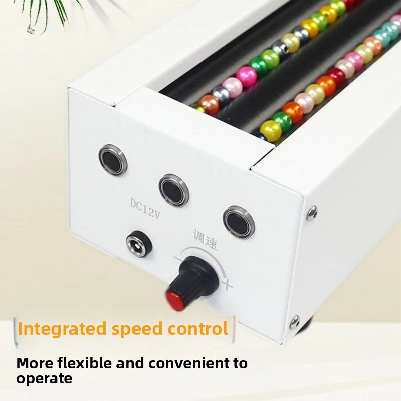 Small electric bead threading machine, handmade bead bead with adjustable length, portable craft curtain making tool view 3