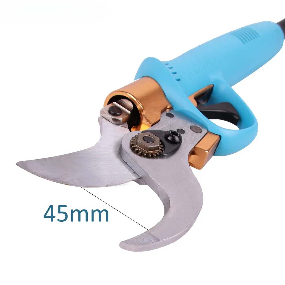 KH-08Lithium Ion Battery Powered Garden Electric Pruning Shears Adjustable Cutting Diameter Vineyards Electrical Branch Scissors