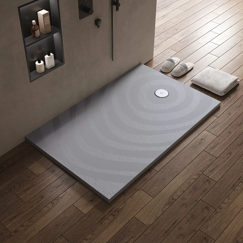 Integrated artificial stone shower room floor stone base bottom basin