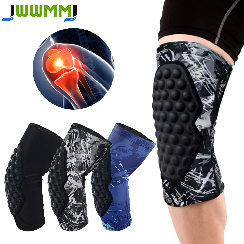1/2 Stück Kniebandage, Schutz-Knieschoner für Basketball, Volleyball, Fußball, stoßfest und rutschfest für Jugendliche und Erwachsene