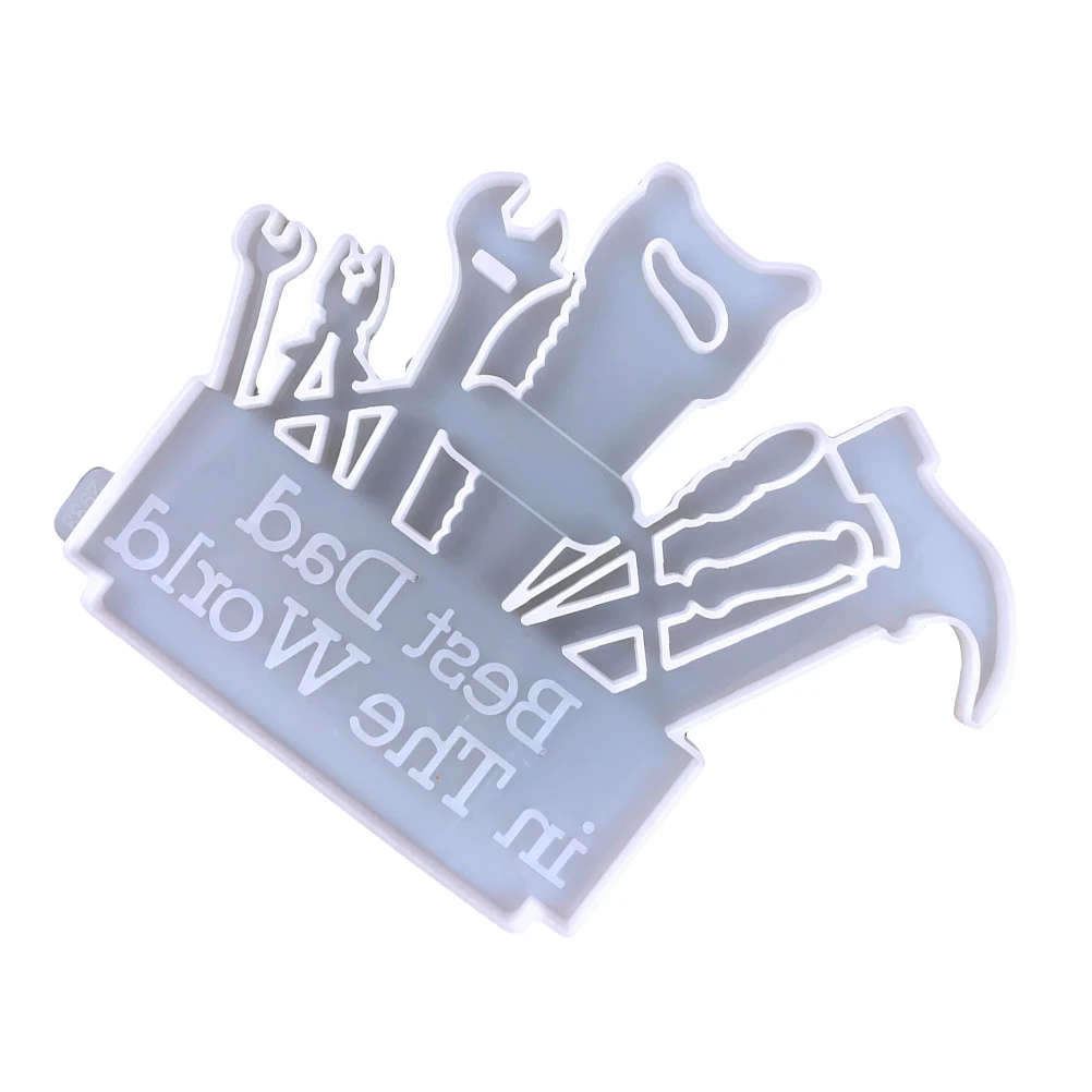 

Father's Day Pendant Mold Unique Shape Resin Hanging Silicone Tool Wall nament Doorplate Epoxy Molds Home Party Office