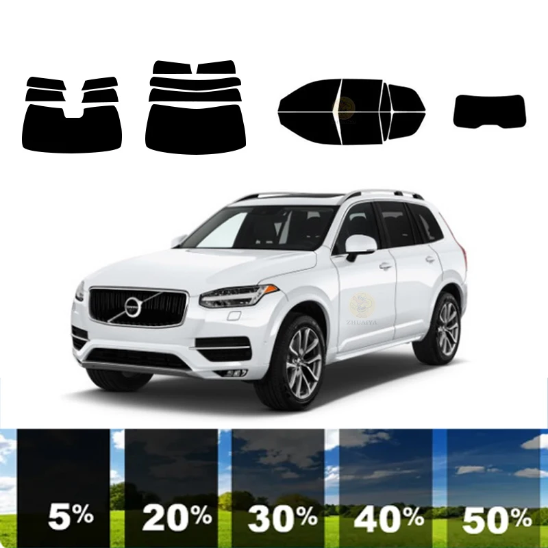 precut Removable Window Tint Film For Car 100% UVR 5%-35%VLT Heat Insulation Carbon ﻿For VOLVO XC90 4 DR SUV 2016-2023